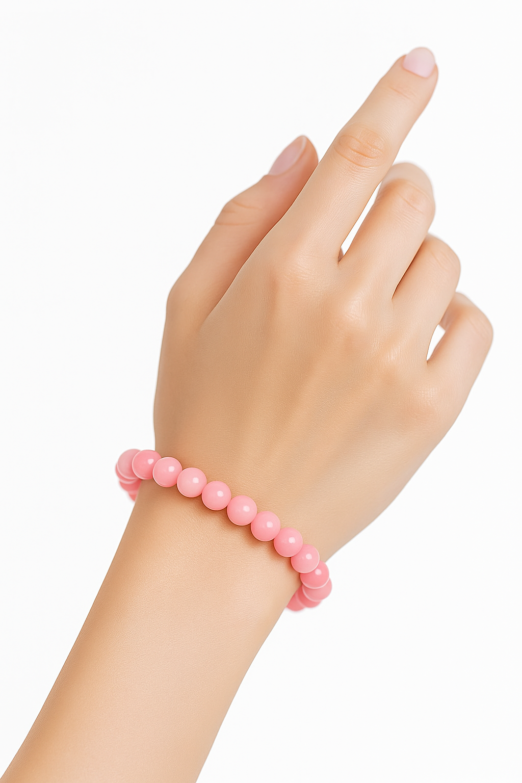 RK-Rose Quartz Natural Stone Balancing Bracelet