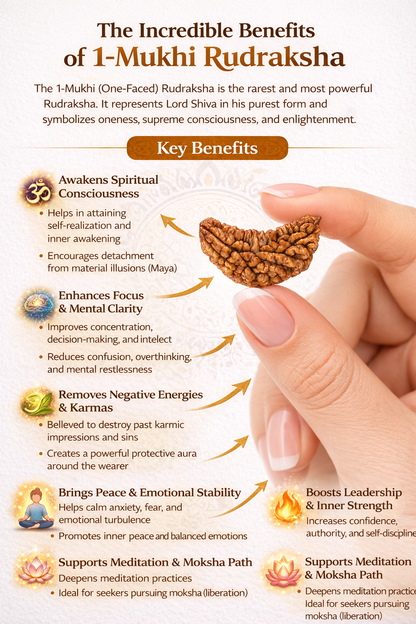 1 Mukhi Rudraksha (The Eye of Shiva)