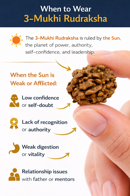 3 Mukhi Rudraksha: The Bead of Transformation