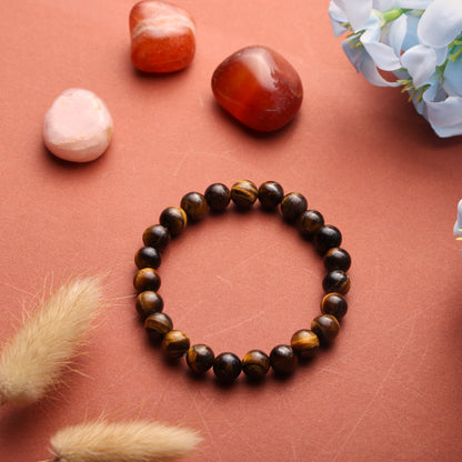 RK-Tiger Eye Natural Stone Balancing Bracelet