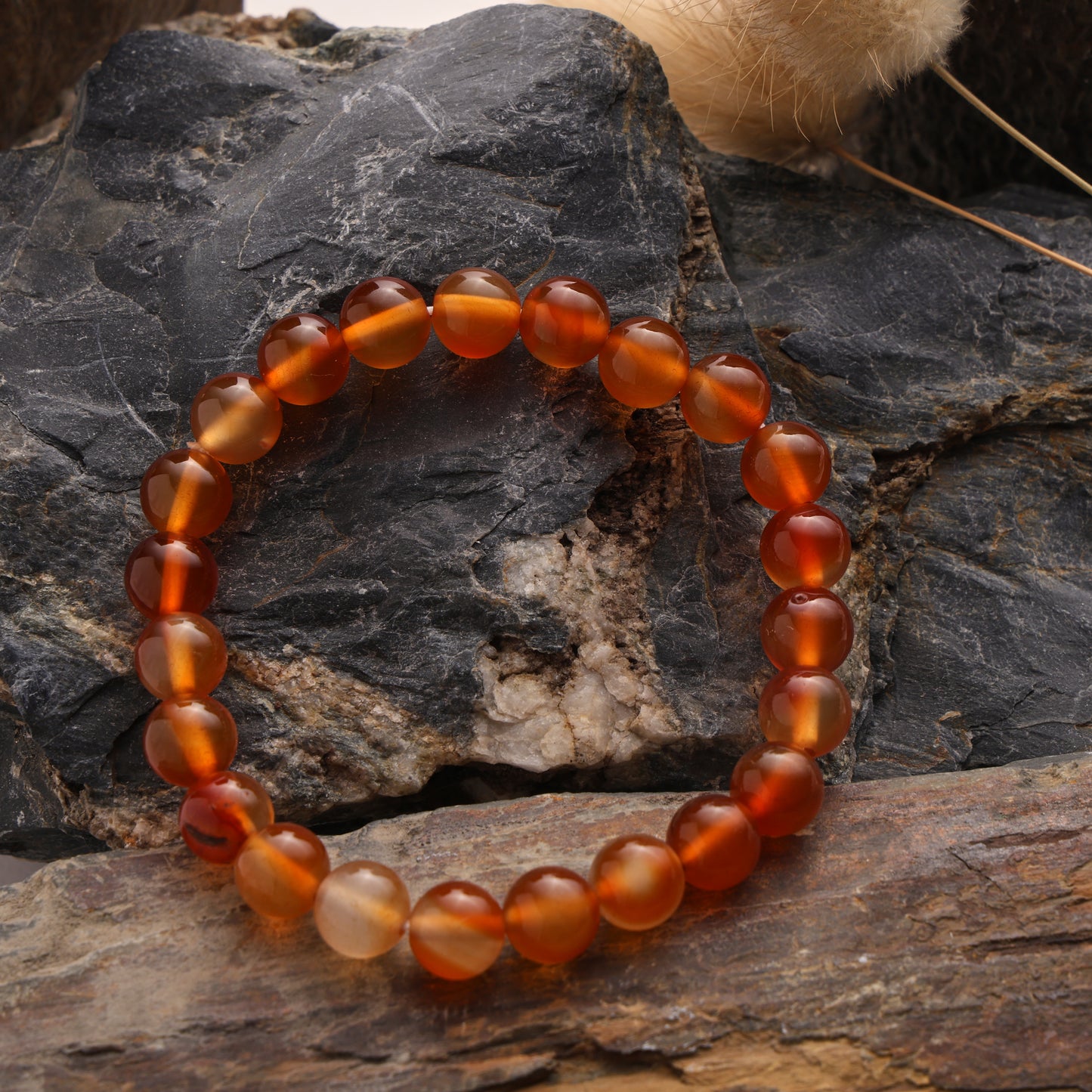 RK-Carnelian Natural Stone Balancing Bracelet