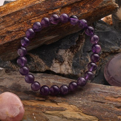 RK-Katela (Amethyst) Natural Stone Balancing Bracelet