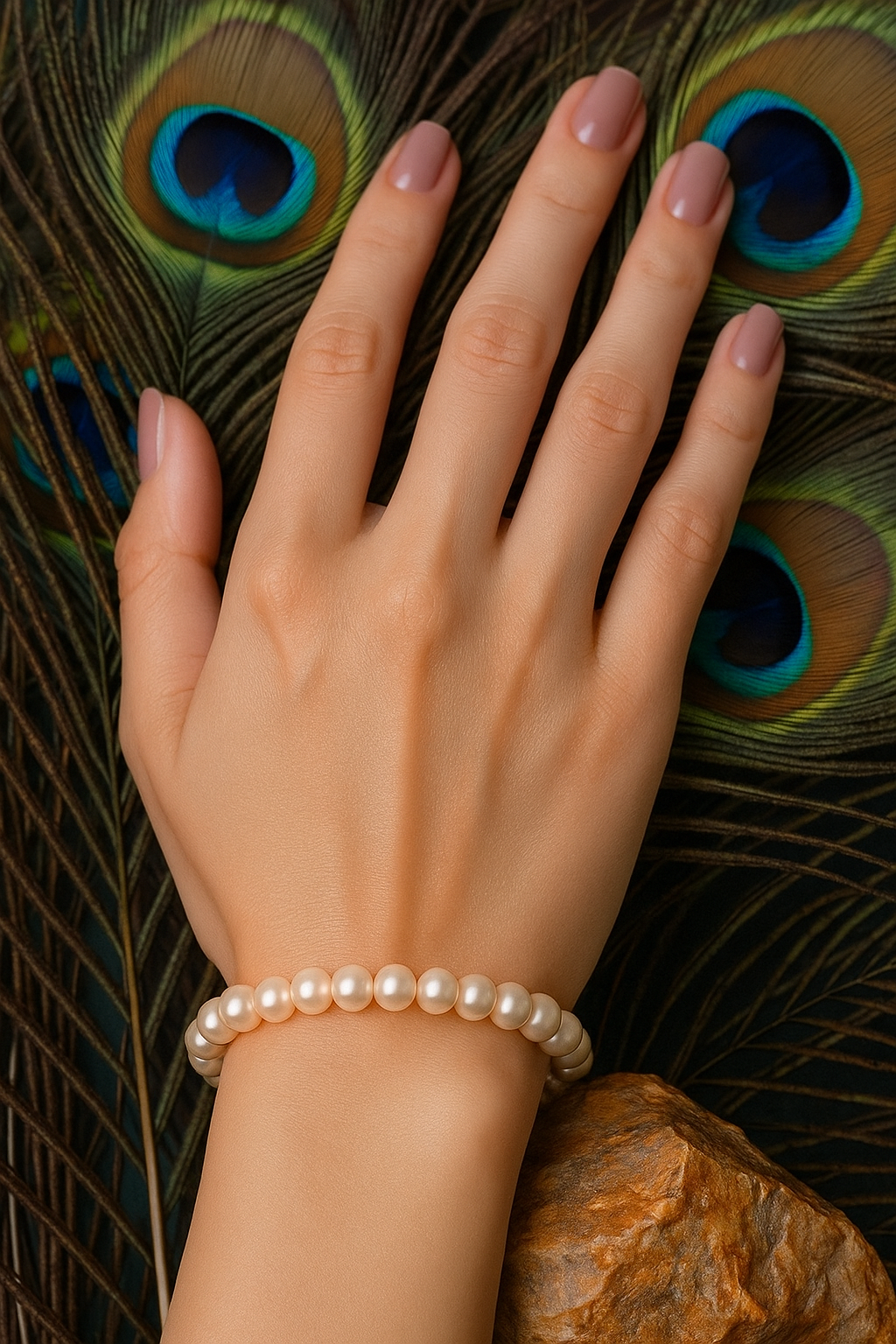 RK-Moti (Natural Pearl) Balancing Bracelet