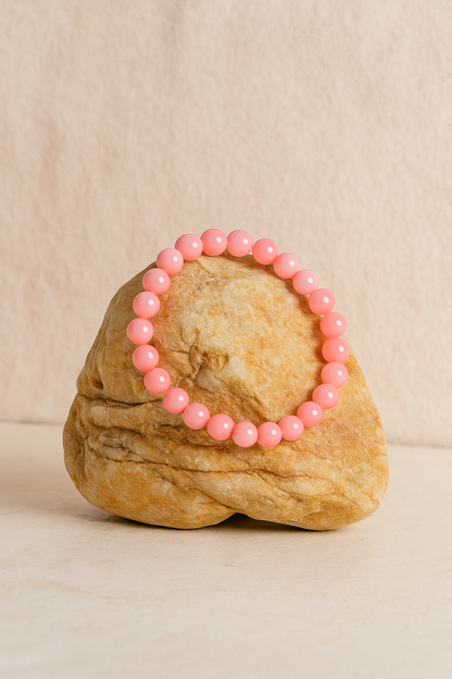 RK-Rose Quartz Natural Stone Balancing Bracelet
