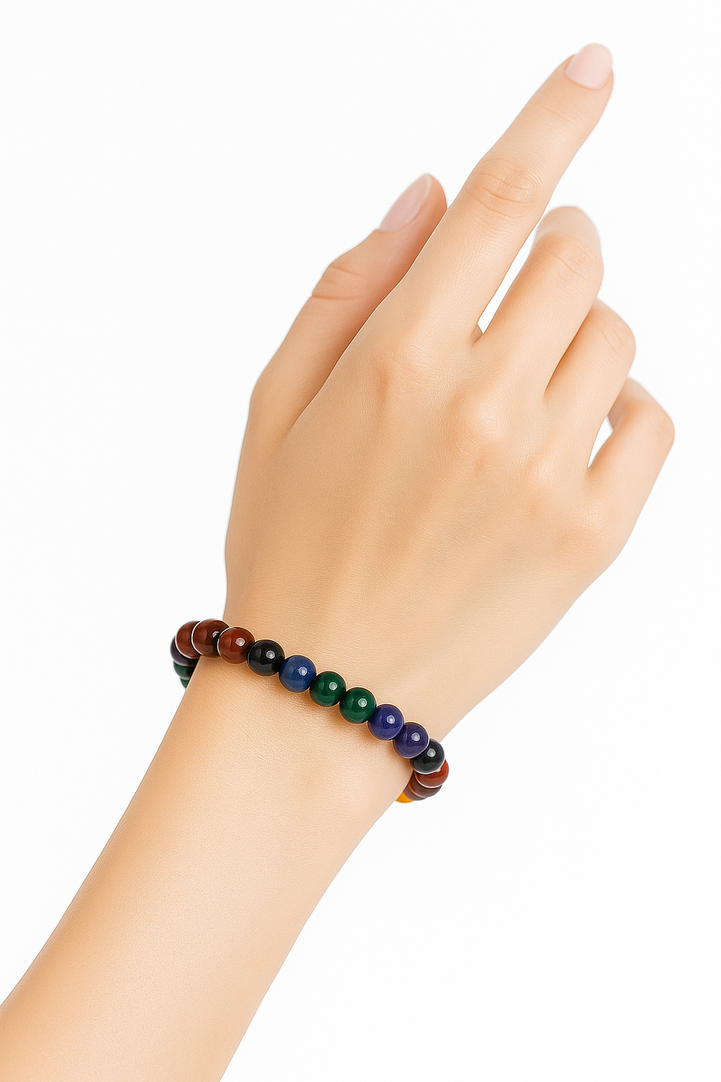 7-Chakra Natural Stone Balancing Bracelet