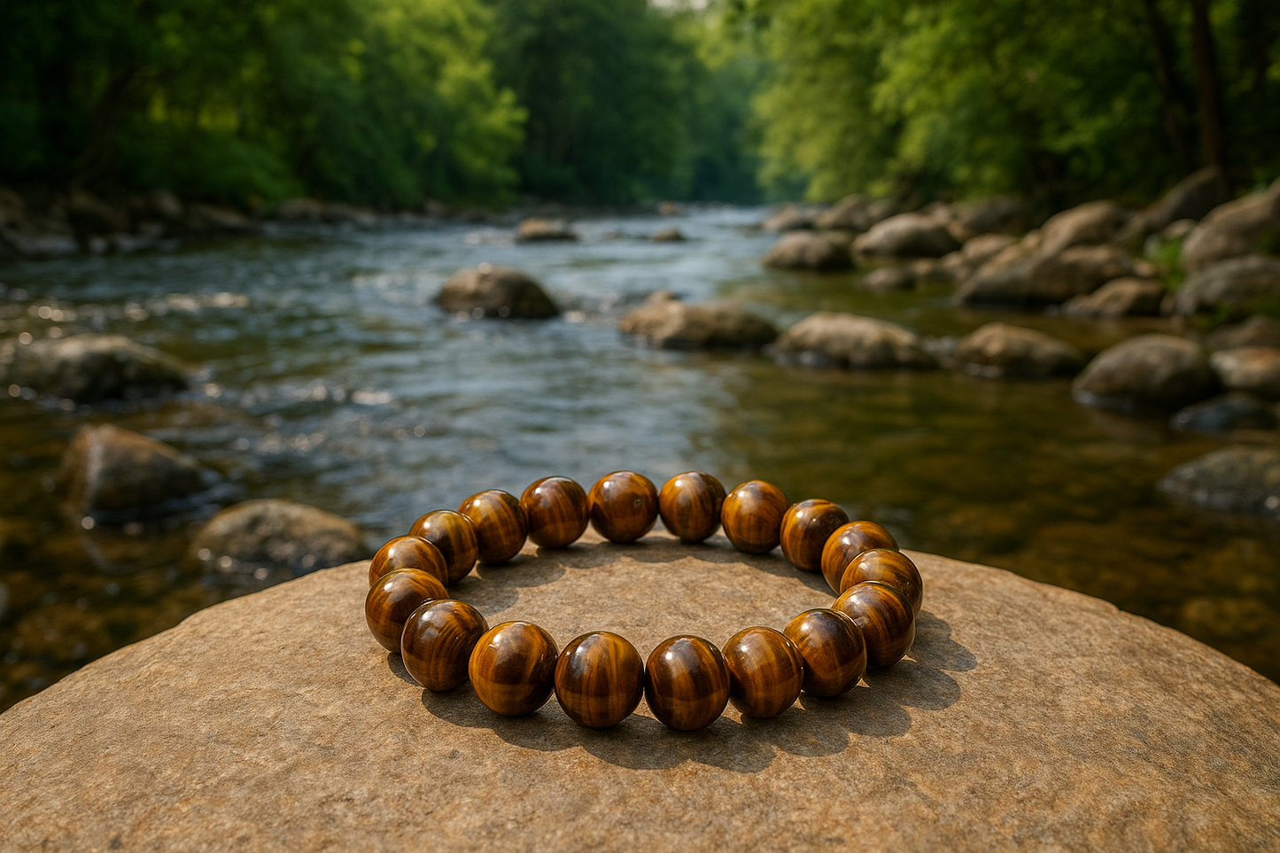 RK-Tiger Eye Natural Stone Balancing Bracelet