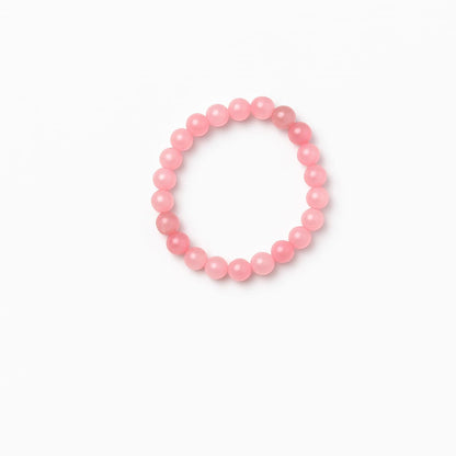 RK-Rose Quartz Natural Stone Balancing Bracelet
