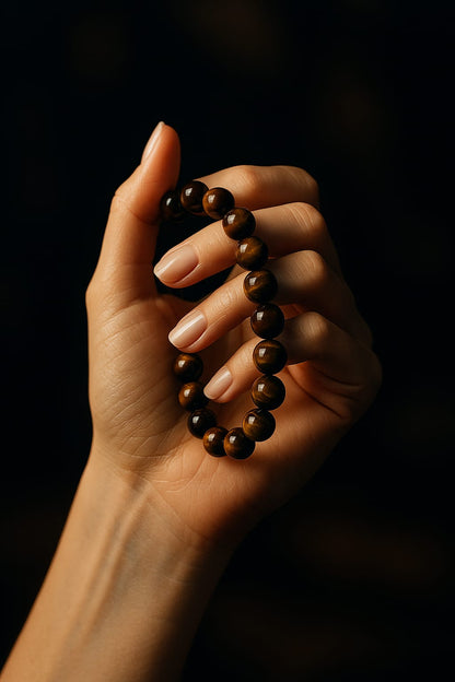 RK-Tiger Eye Natural Stone Balancing Bracelet