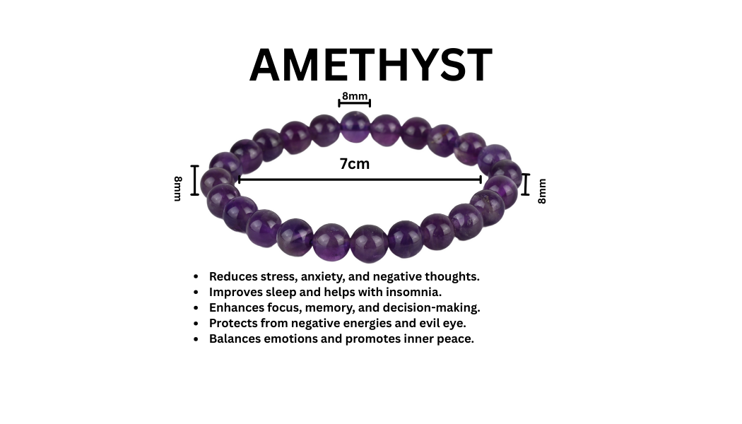 RK-Katela (Amethyst) Natural Stone Balancing Bracelet