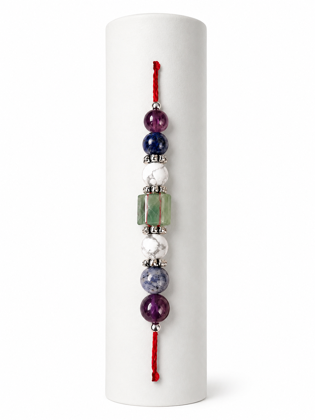 Education Rakhi for Brother | Focus, Wisdom & Success Natural Stone Rakhi