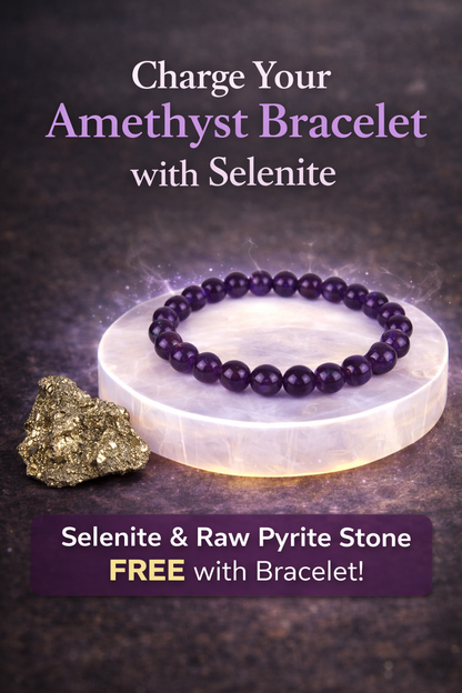 RK-Katela (Amethyst) Natural Stone Balancing Bracelet