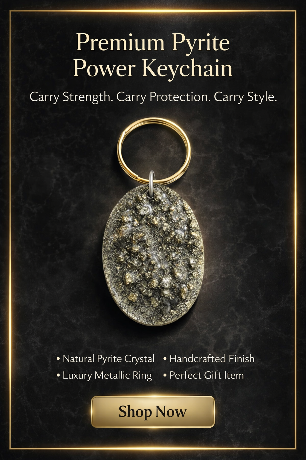 Pyrite Key Chain