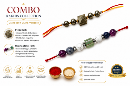 RK Store Divine Exclusive Rakhi Gift Set | Handmade Spiritual Rakhi Combo of 2