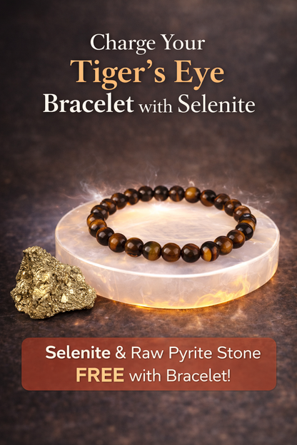 RK-Tiger Eye Natural Stone Balancing Bracelet